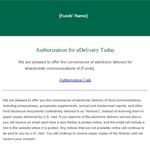 Authorization for eDelivery call out